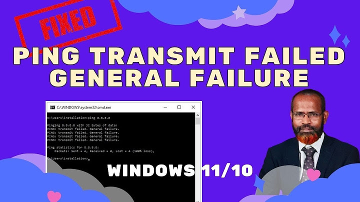 Fix: "Ping Transmit failed General failure" error in Windows 11/10