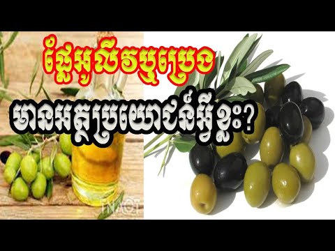 ផ្លែអូលីវឬប្រេងអូលីវមានអត្ថប្រយោជន៍អ្វីខ្លះ...?