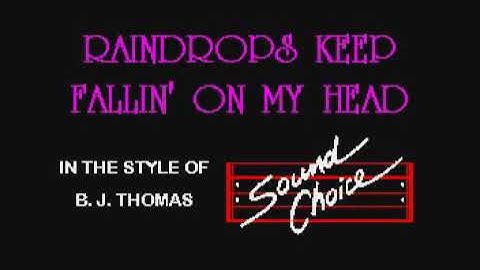 Thumbnail of B J  Thomas   Raindrops Keep Falling On My Head karaoke