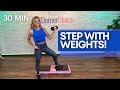 High Intensity Step Aerobics Workout With Weights For Maximum Fat Burn in 30 Minutes