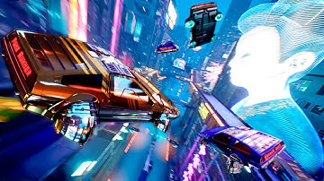 Punk Runner - Cyberpunk Flying Car Racing Game Inspired by Need For Speed Underground 2! (Tech Demo)