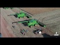 Grain Harvest South Eastern Australia - 5 John Deere combines