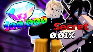 ผมใช้ 100000Gems สุ่มหาตัวละครลับ โอกาศออก0.01% | Roblox Anime Defenders