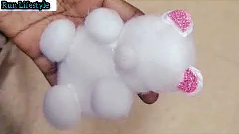 How to make Teddy with cotton||DIY||cot...  Teddy