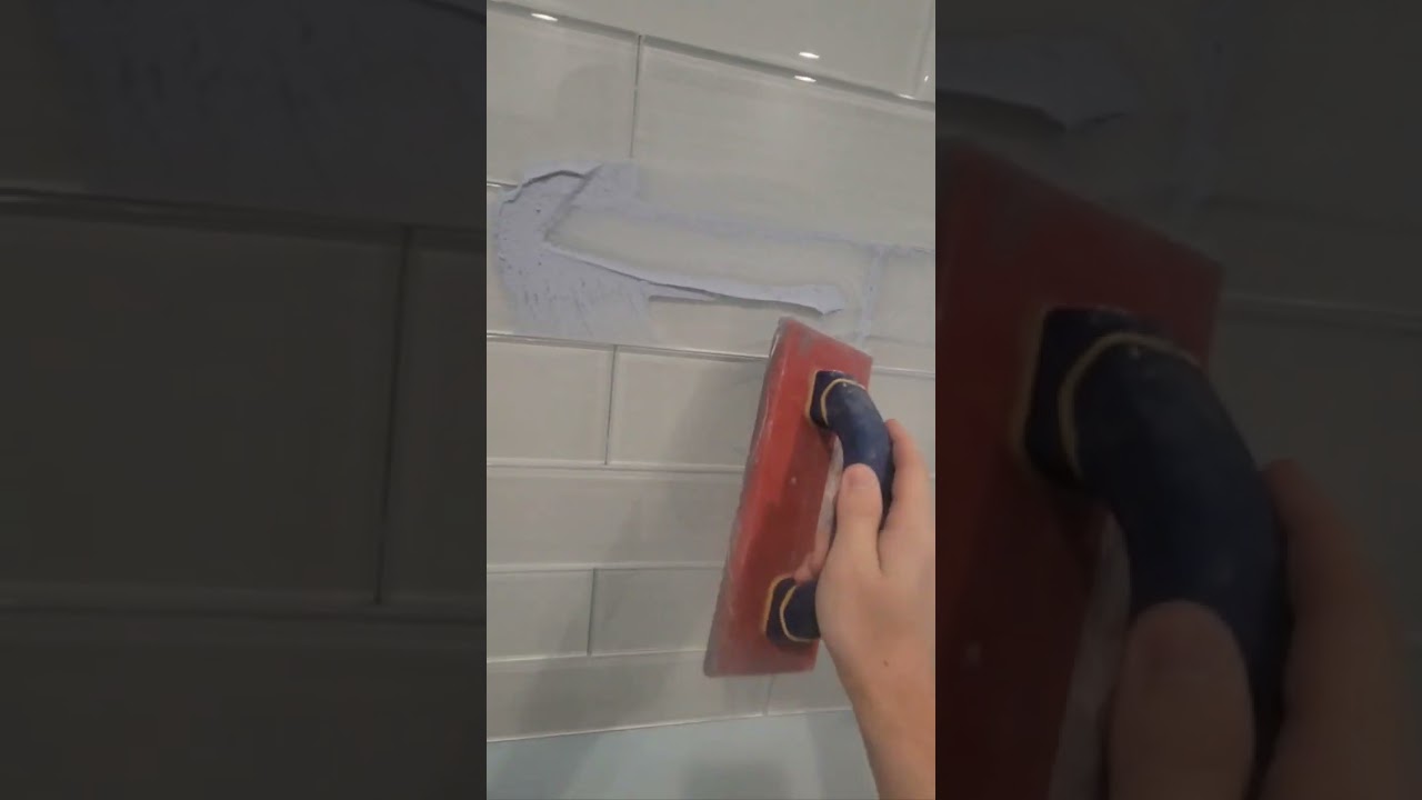 Grouting a Backsplash 