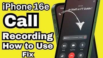 Does iPhone 16e has Call recording? (How to Record, Fix Settings Missing, Find it)
