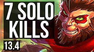 WUKONG vs DARIUS (TOP) | 7 solo kills, 1.1M mastery | EUW Diamond | 13.4