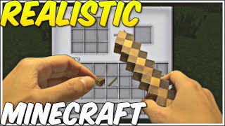 REALISTIC MINECRAFT ~ Noob building Sword ~ [Episode 1]