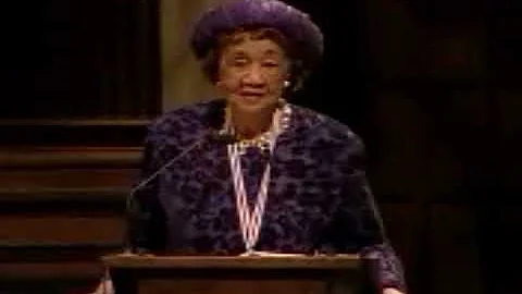 Dorothy Height, Chairman's Medal speech, 2001 Hein...