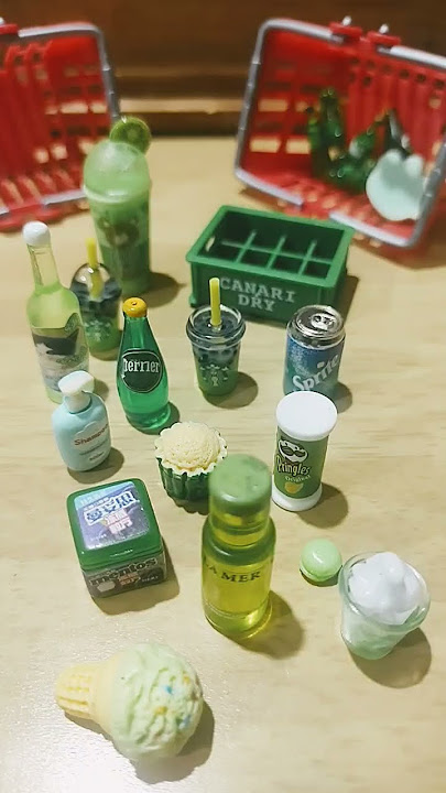 #miniaturas #verde #green #juguetes #perrier #mentos #starbucks #sprite miniaturas