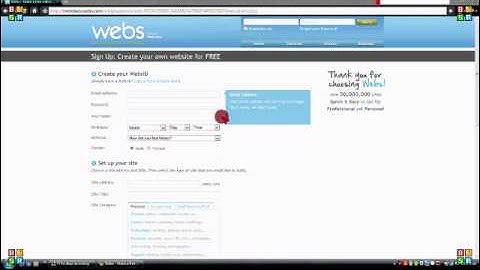 How to make a free webs.com website.