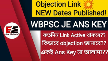 WBPSC JE 2022 || MECHANICAL QUESTIONS || OFFICIAL ANSWER KEY || OBJECTION LINK NEW UPDATES ||