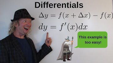 How to Find the Differential of y(dy) and the Change in y(Deltay) Calculus 1