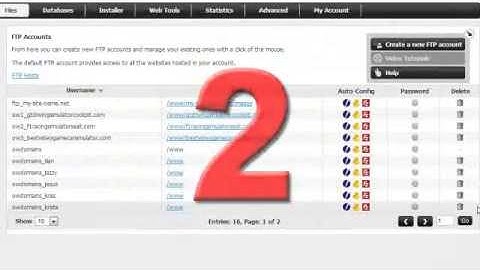 How to delete an FTP account - OzeVision Web Hosting Tutorial