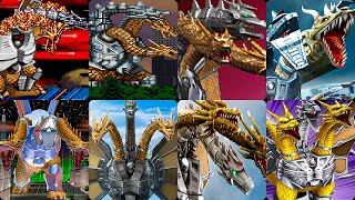 Evolution of Mecha King Ghidorah in Godzilla Games (1993 - 2024 | PS1 - PS5)