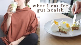 what I eat in a day for GUT HEALTH | healthy meals + snacks screenshot 4