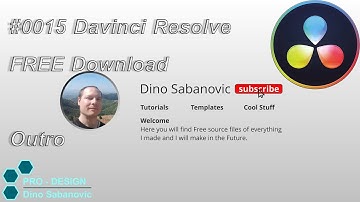 #0016 Davinci Resolve My FREE Templates for Fusion Outro