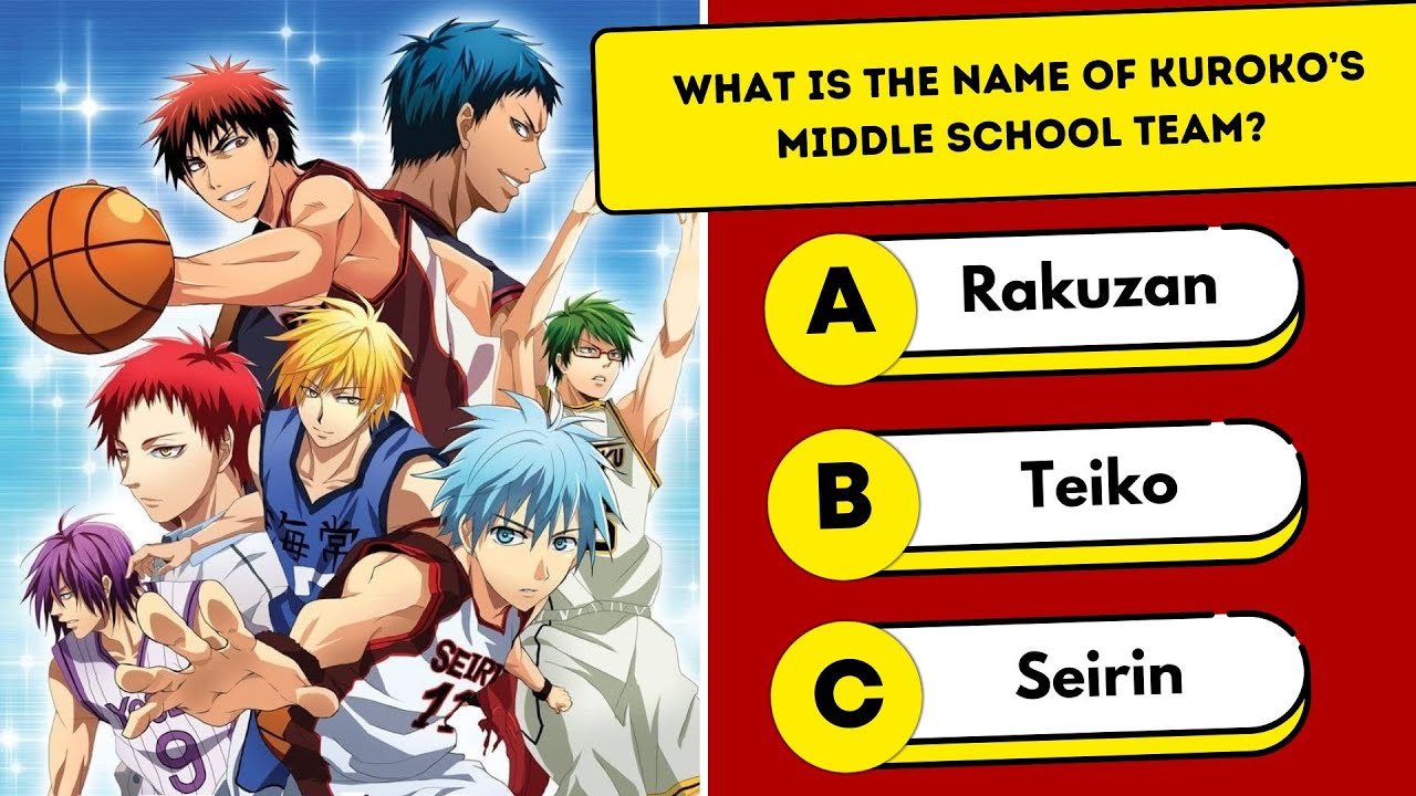 🔥 Only REAL Fans Can Ace This Kuroko's Basketball Quiz! | 20 Hard Anime Trivia Questions 🏀💥