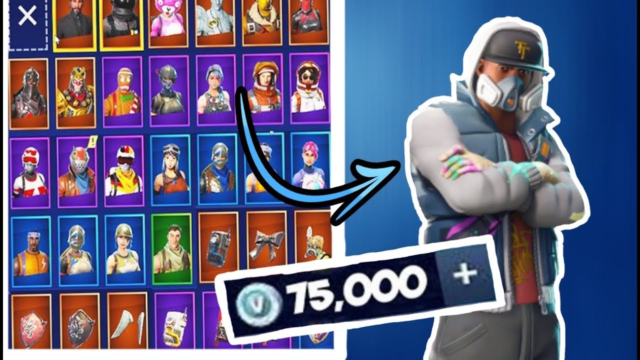 ALLE MEINE FORTNITE SKINS (75.000 V-Bucks) - Alle Outfits ... - 1280 x 720 jpeg 149kB