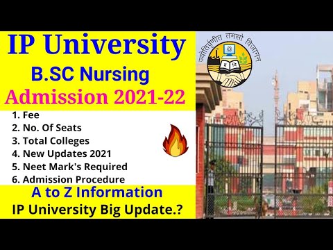 Ip University B Sc Nursing Admission 21 Neet Base Admission College Fee Admission Youtube