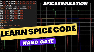 3 input NAND Gate using spice || NGspice | Pspice | Spice tutorial | LTspice #spice