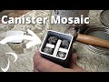 Forging mosaic canister damascus