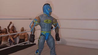 Rey mysterio vs mystery opponet action figure match