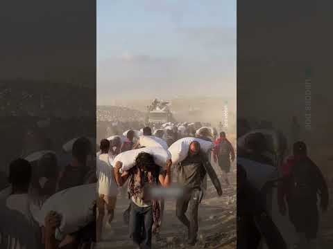 استخراج كيس طحين من مكان مجهول