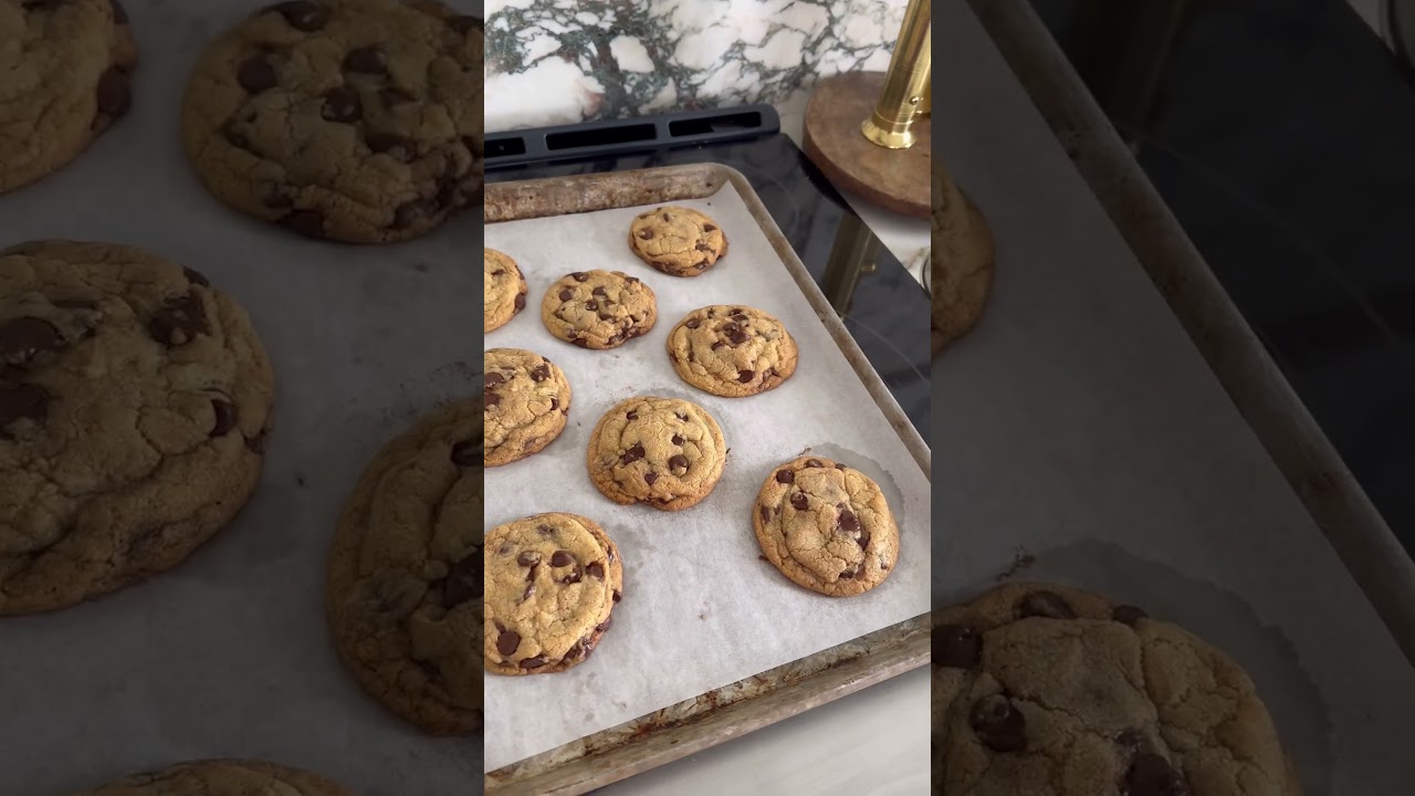 the easiest hack to get perfectly rounded cookies #cookie #hacks #tips
