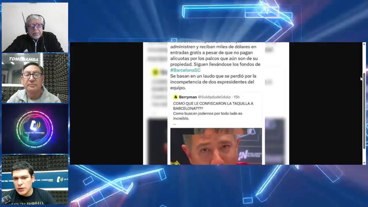 [EN VIVO] #TomebambaDeportiva⚽Segunda emisión Conduce Guifor Trujillo🏅 102.1 FM 1070 AM
