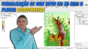 Visualização de MDE SRTM em 3D com o plugin Qgis2threejs