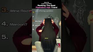 Ranking The Best Peekaboo Hair Trend 💈✨ Part 10