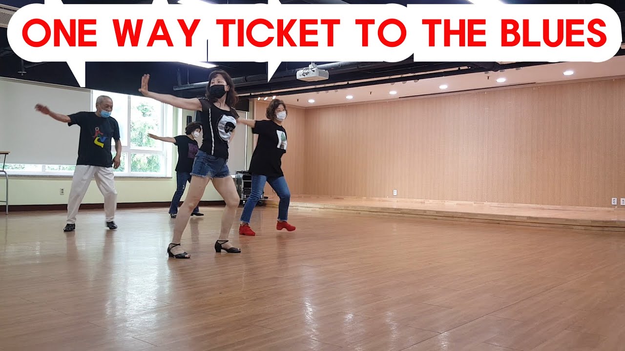 One Way Ticket To The Blues Line Dance(Demo & Count)Beginner/Abadi