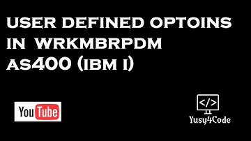User defined options in AS400