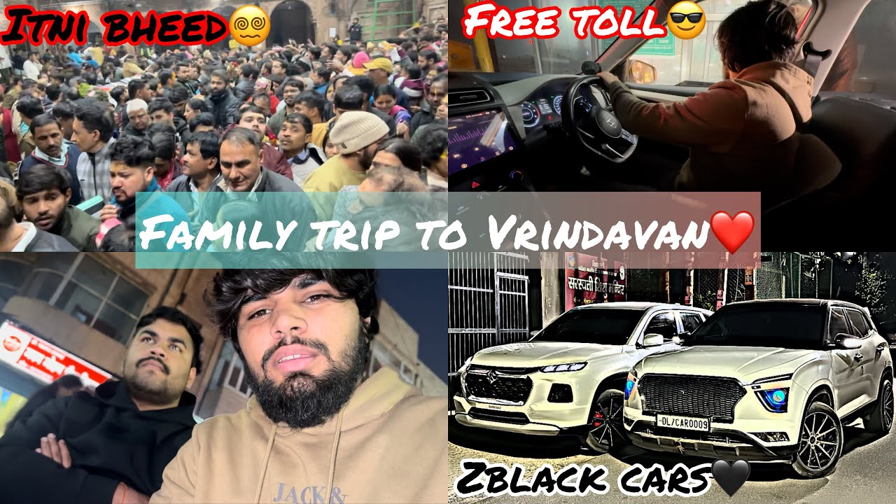 BANKE BIHARI mandir m bheed ka bura haal || Family trip to VRINDAVAN❤️Day-2 ||