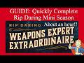 Quickly Complete Rip Daring Mini Season Fallout 76 Guide walkthrough playthrough less than an hour