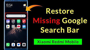 How to Restore Missing Google Search Bar on HomeScreen Redmi Mobile?
