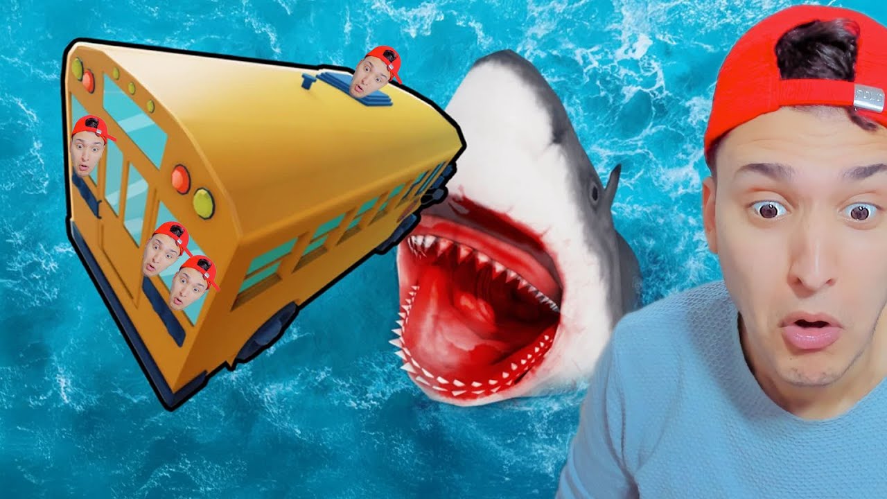 سمكة القرش تاكل الاتوبيس