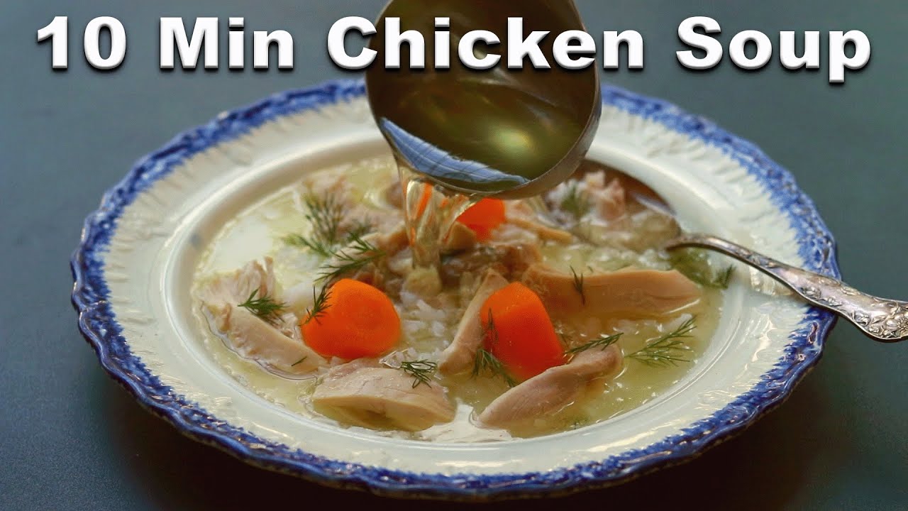 Instant Pot Chicken Soup (for when you are sick) - YouTube