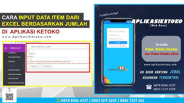 Cara Input Data Item dari Excel berdasarkan Jumlah di Aplikasi Ketoko