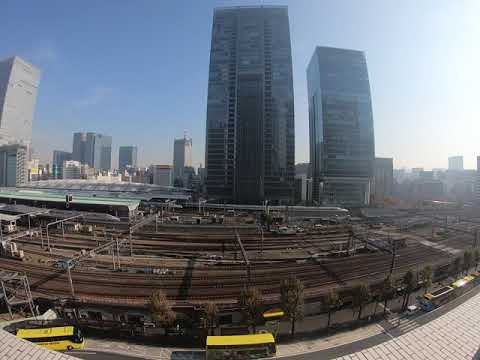 Tokyo Station 東京駅 Bullet train 新幹線 タイムラプス