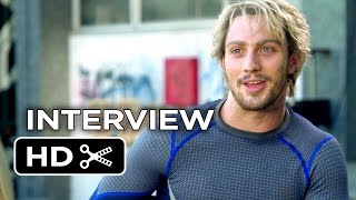 avengers age of ultron interview aaron taylor johnson 2015 marvel movie hd