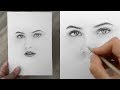 Drawing a minimalistic Portrait with Graphite Pencils