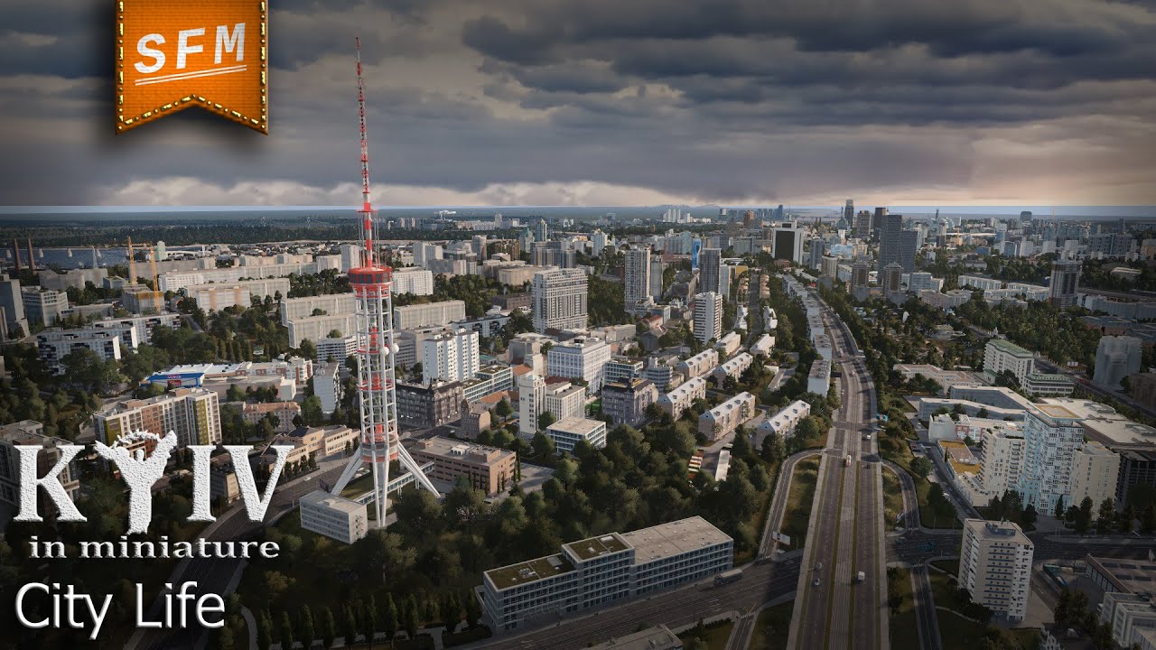 Kyiv - Crockett's Theme | Cities Skylines | "Kyiv in miniature" | Cinematic Showcase