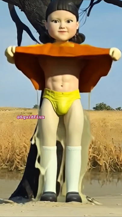Squid Game Doll Showing Mascular Body 💪😂 #squidgame #squidgame2
