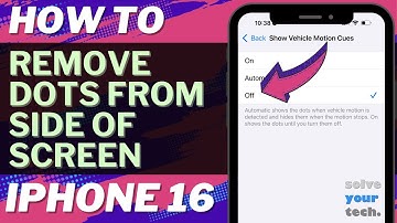 How to Remove Dots from Side of Screen on iPhone 16