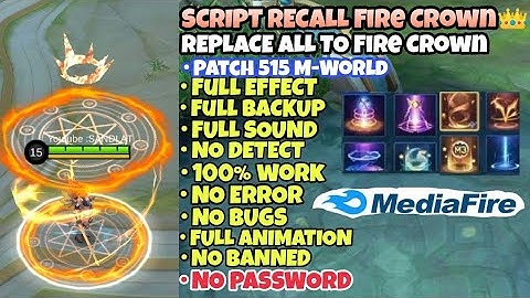 Script Recall Fire Crown No Password Patch Terbaru 2022 Full Effect, Full background