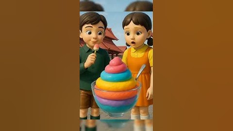 Squid Game Doll ASMR Slime🌈#squidgame #squidgame2 #ai #asmr