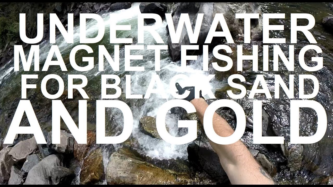 Underwater Fishing for Black Sand and GOLD Clear Creek, CO