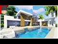 How to Build a Modern House in Minecraft (Minecraft House Tutorial)